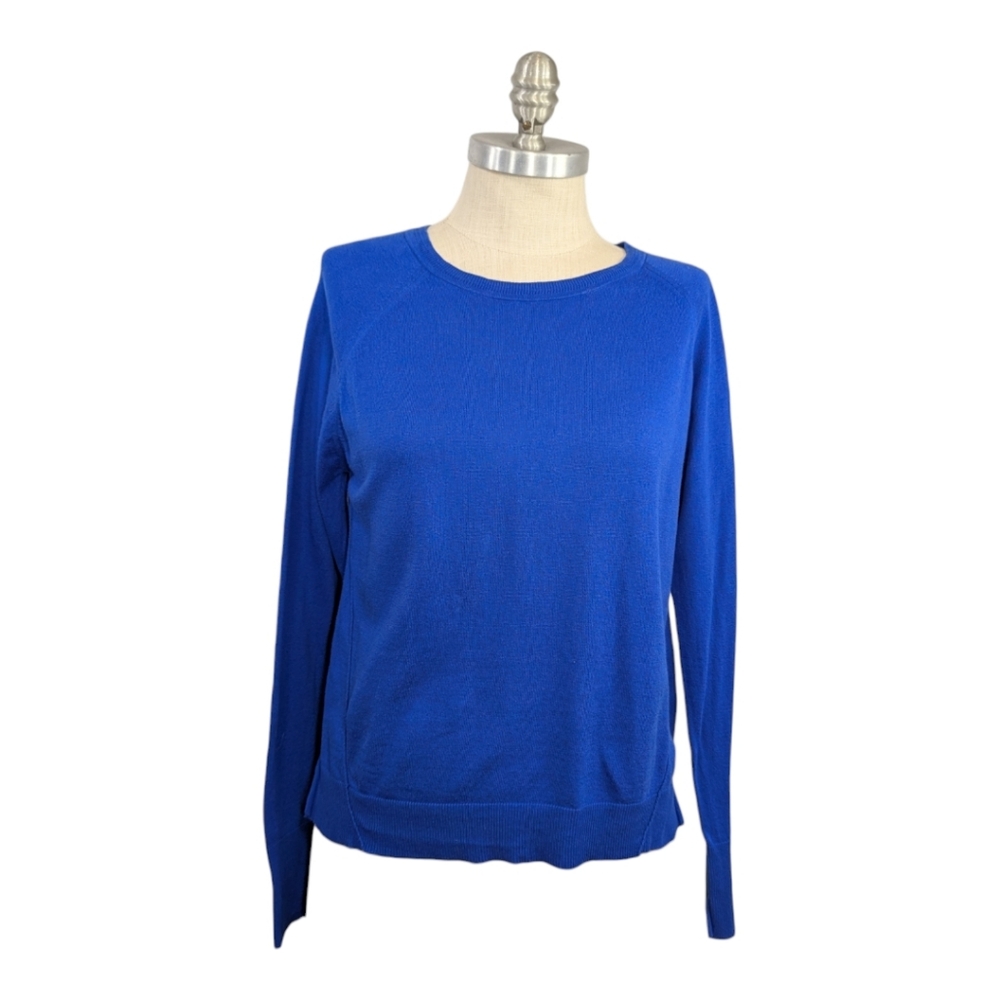 Margaret O'Leary Blue Cotton Sweater - Size XS